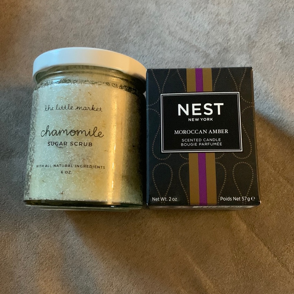 The little market and Moroccan amber candle